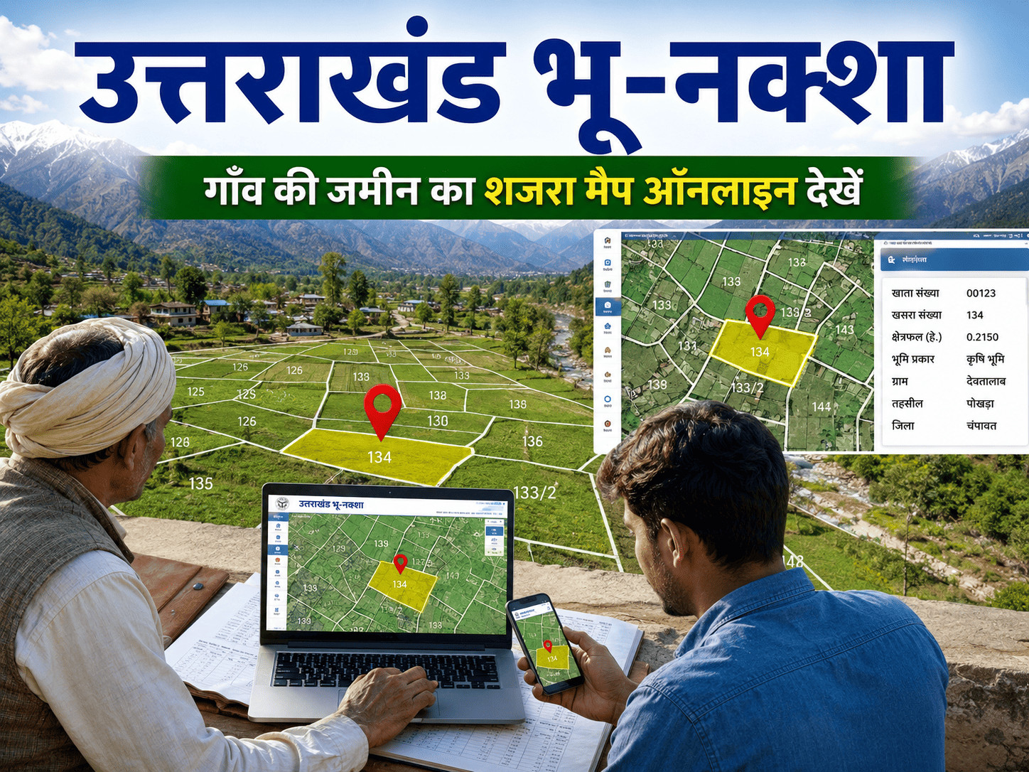 Bhu Naksha Uttarkhand Online Kaise Dekhe